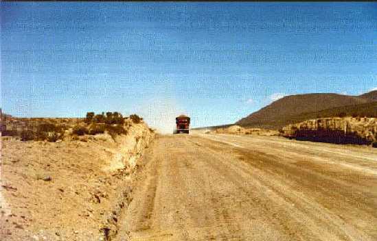 A road on 3500m in the Andes